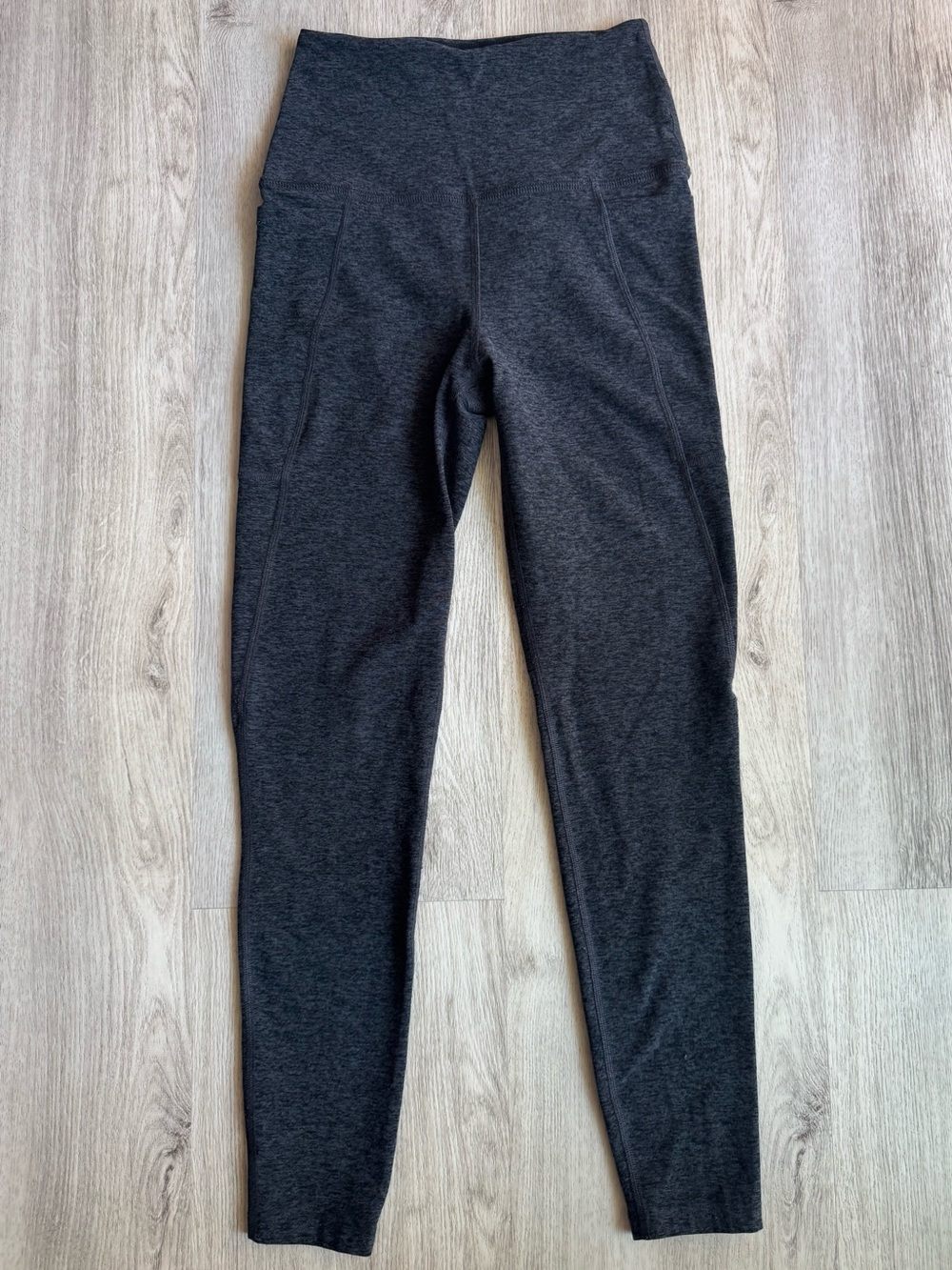 Beyond Yoga Heather Grey Core Spacedye Out Of Pocket High Waisted Leggings Small - Picture 3 of 9